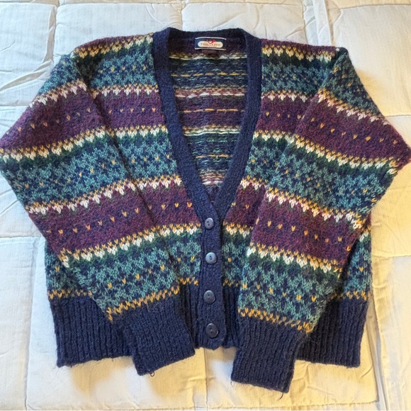 Sweaters - Women’s Multicolor Patterned Cardigan Sweater